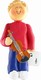 Male Musician Violin Ornament (Blonde Hair)